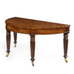 Early Victorian mahogany console tables attributed to Gillows one