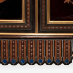Exquisite Exhibition Quality Side Cabinet by Giroux - close up detailing
