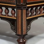 Exquisite Exhibition Quality Side Cabinet by Giroux - leg details