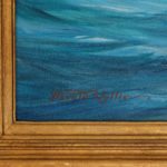 A rare painting by Harold Wyllie of 1930 America’s Cup racing off Newport, Rhode Island signature