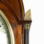 Regency ‘Egyptian style’ mahogany longcase clock by John Grant close up