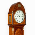 Regency ‘Egyptian style’ mahogany longcase clock by John Grant face