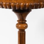 A William IV amboyna and rosewood table/jardiniere detail