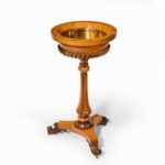 A William IV amboyna and rosewood table/jardiniere open