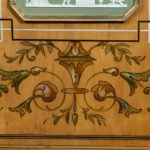 A Victorian satinwood breakfront side cabinet detail