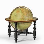 A 12 inch globe by W & AK Johnston, dated 1888