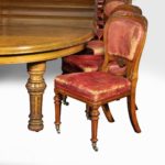 Gillows table with chairs