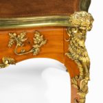 Details - An outstanding Louis XV-style mahogany bureau plat after a model by Jacques B. Dubois, from the estate of Phyllis McGuire