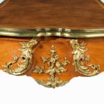detail Louis XV-style mahogany bureau plat