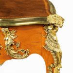 Louis XV-style mahogany bureau plat after a model by Jacques B. Dubois, from the estate of Phyllis McGuire corner