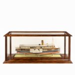 A builder's model of the Brazilian passenger paddle steamer Caxias built by Hepple, South Shields, 1912,