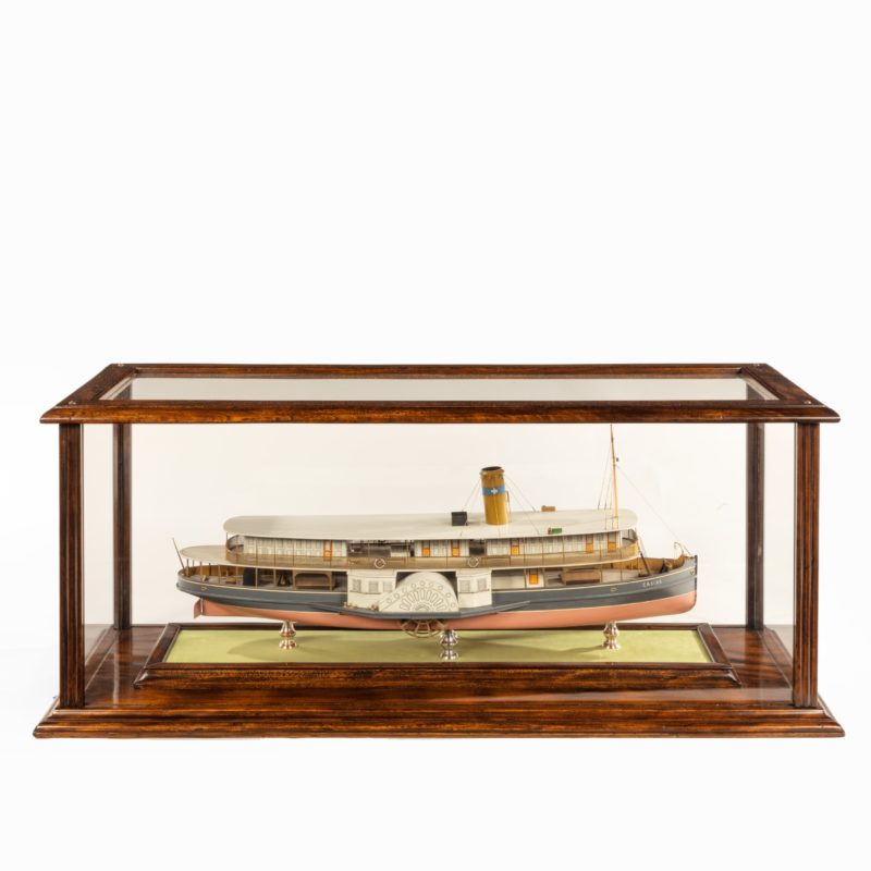 A builder's model of the Brazilian passenger paddle steamer Caxias built by Hepple, South Shields, 1912,
