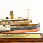 builder's model of the Brazilian passenger paddle steamer Caxias