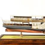 builder's model of the Brazilian passenger paddle steamer Caxias built by Hepple, details