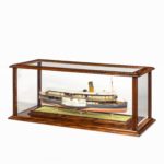 builder's model of the Brazilian passenger paddle steamer Caxias built by Hepple, South Shields, 1912,