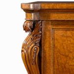 large George IV plum pudding mahogany side cabinet corner