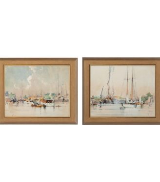 watercolours by (Albert) Gordon Thomas R.S.W(1893-1970)