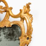 A Georgian Chippendale period gilt-wood mirror corner