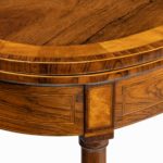 Pair of George III rosewood Sheraton period card table details