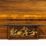 Pair of George III rosewood Sheraton period card tables detail