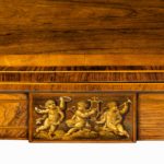 Pair of George III rosewood Sheraton period card tables details