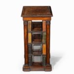 A freestanding mahogany open bookcase attributed to Gillows side 2