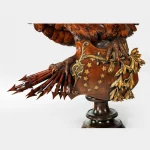 Monumental and Striking ‘Black Forest’ Walnut Carving of an Eagle - close up