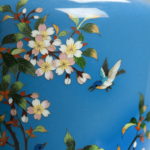 Showa period cloisonné presentation vase in the style of Hayashi