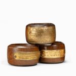 A collection of 3 napkin rings made from ships’ timbers