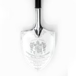 A King George V and Queen Mary ceremonial spade details