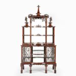 A Chinese Chippendale fretwork display cabinet by Morant - Main image