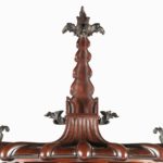 A Chinese Chippendale fretwork display cabinet top
