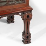 A Chinese Chippendale fretwork display cabinet by Morant - details for