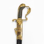 A fine presentation sword given to Lieutenant Charles Peake as a token of gratitude handle