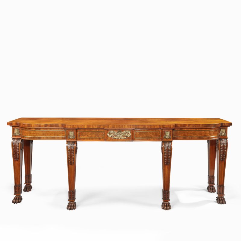 A late Regency mahogany serving table attributed to Gillows