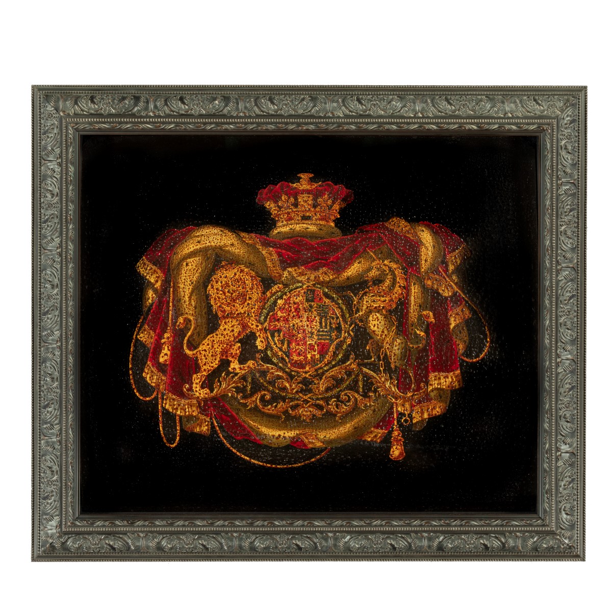 Queen Adelaide’s Coach Panels framed