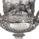 Silver and silver-gilt sailing regatta trophy by Samuel Hayne and Dudley Cater details