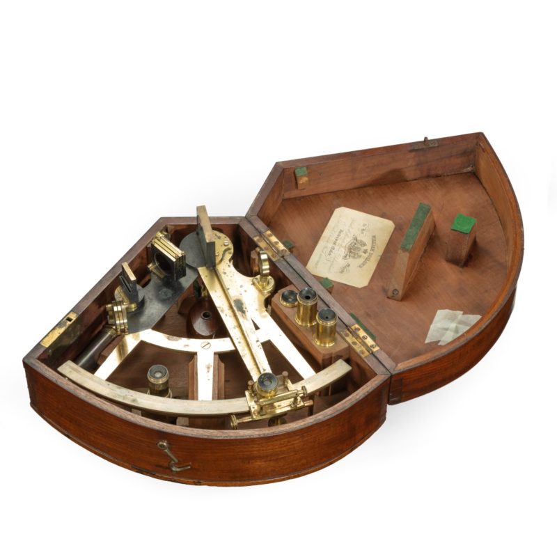 A brass Sextant by William Dolland OPEN
