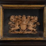 A miniature coat of arms for the Kingdom of Great Britain detail