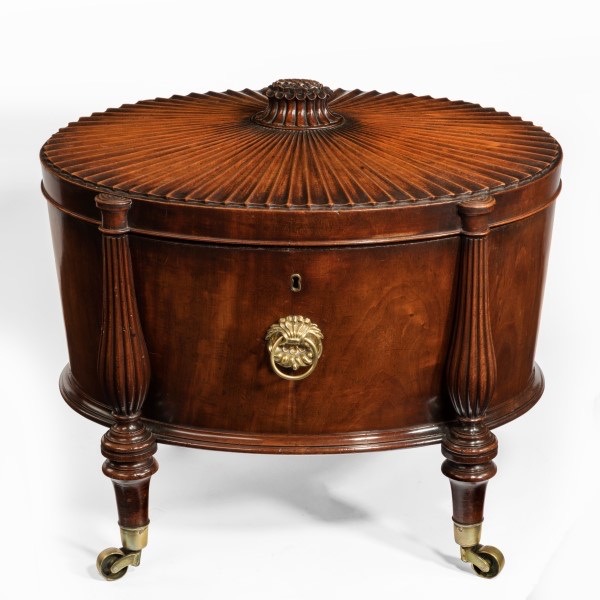 A Regency mahogany wine cooler attributed to Gillows