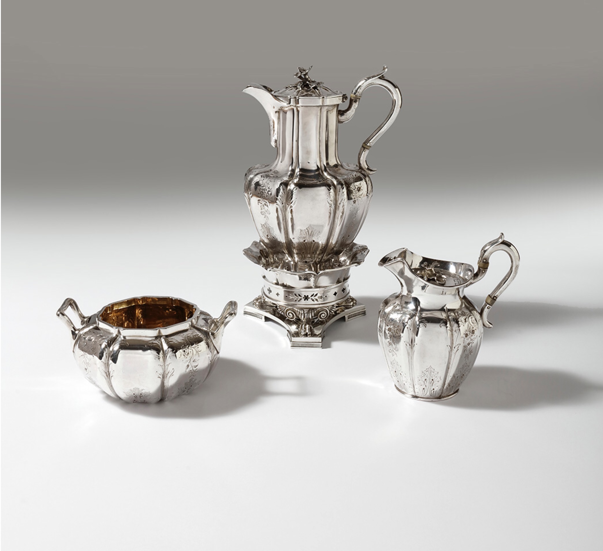 Queen Victoria's silver coffee service, by William Bateman & Daniel Ball