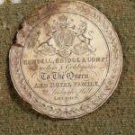Queen Victoria's silver coffee service, by William Bateman & Daniel Ball - label
