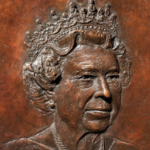 Vivien Mallock: Queen Elizabeth II’s Diamond Jubilee portrait roundel close up