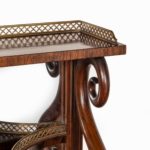 A pair of George IV rosewood side cabinets by Gillows top