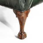 Leg George II style walnut wing arm