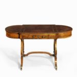 Regency period rosewood sofa games table attributed to Gillows of Lancaster front