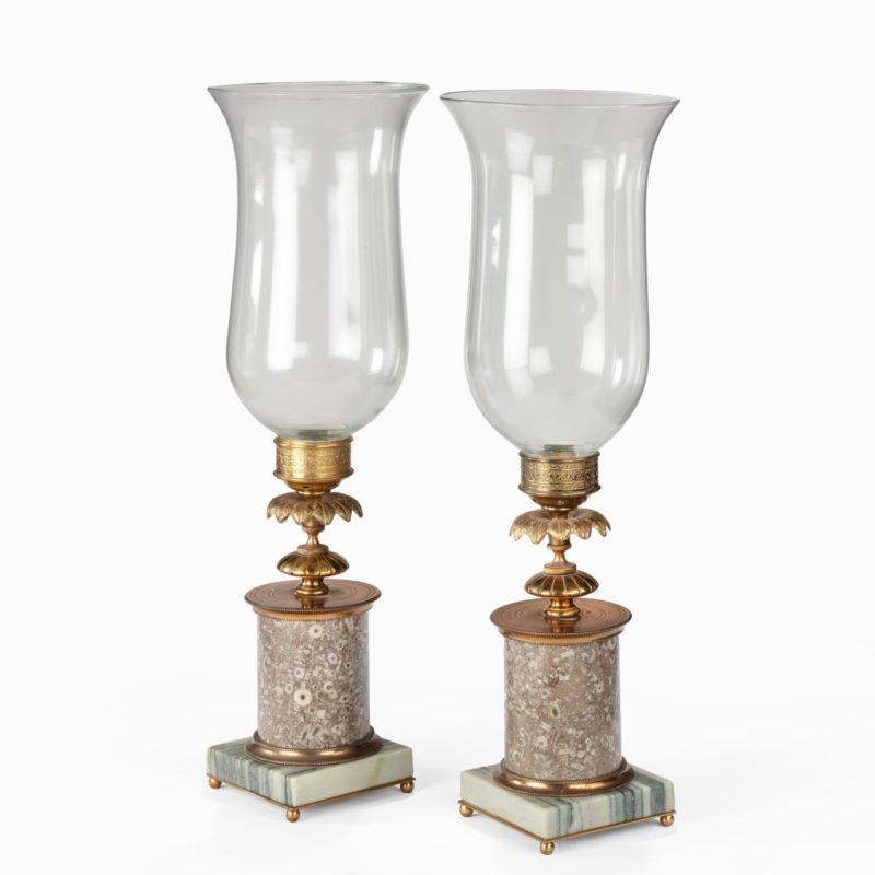 A pair of Napoleonic Period Storm Lamps, French, c. 1810