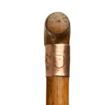 A walking stick made from the oak and copper of H.M.S. Foudroyant main top