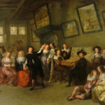 An Elegant Musical Party in an Interior’ attributed to Gillis van Tilborgh Unframed Image