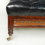 A large Victorian leather stool details